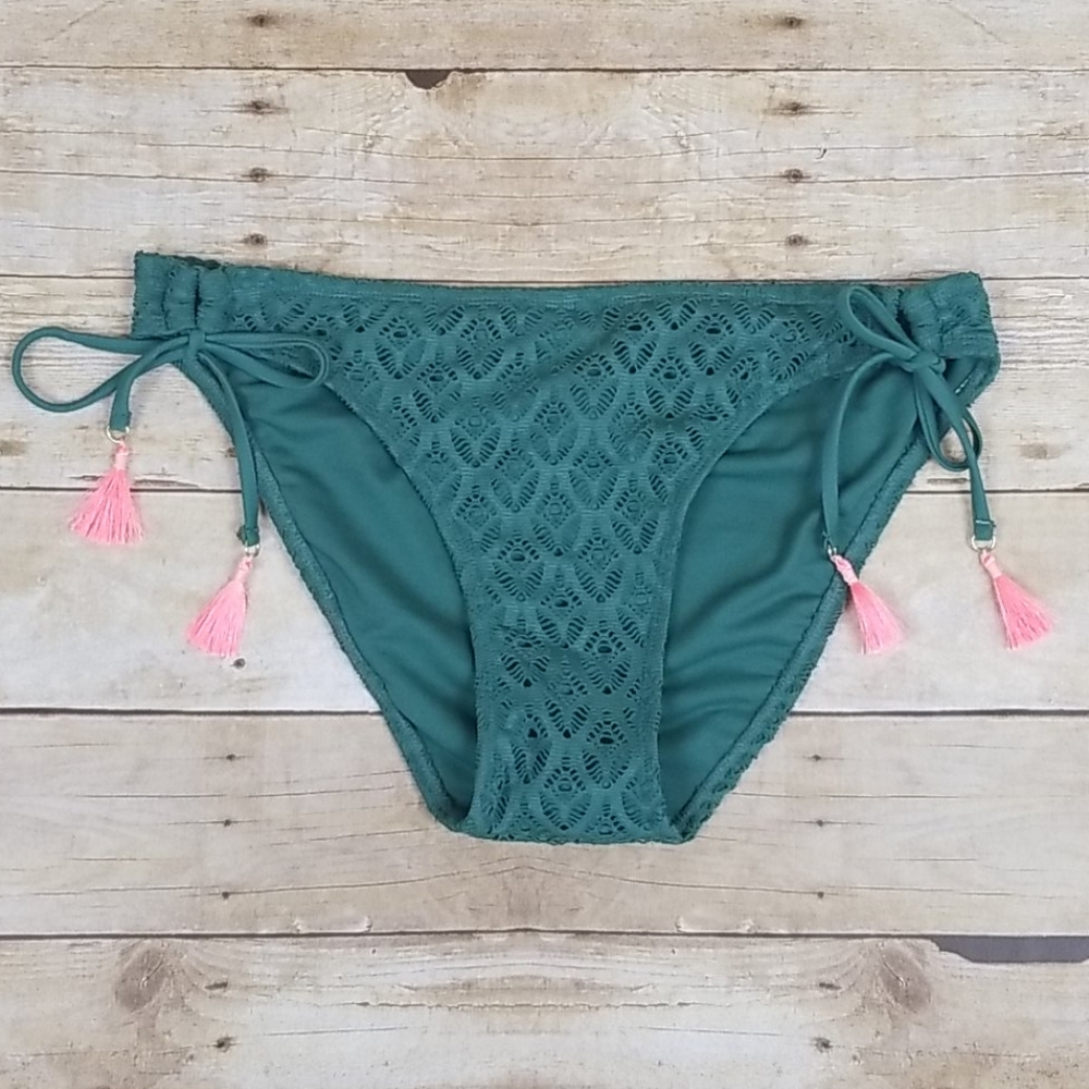 Xhilaration Cheeky Tie Tassel Swim Bottom